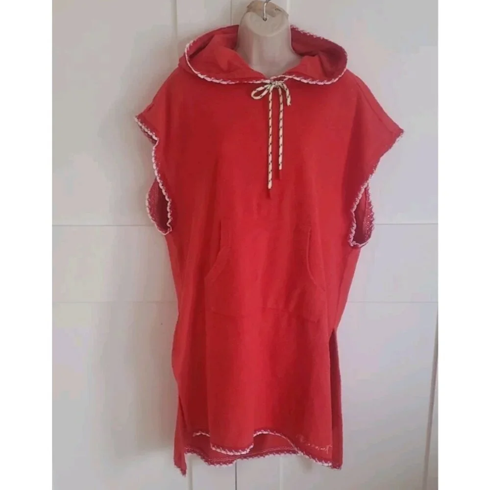 NEW FREE PEOPLE FP MOVEMENT KAI PULLOVER HOODIE DRESS SCARLETT COMBO XSMALL - Picture 3 of 11